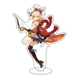 Anime Figure Genshin Impact Diluc Venti Klee Zhongli Cosplay Acrylic Stand Model Plate Desk Decor Standing Sign Keychain Gifts