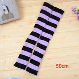 Gothic Women&#39;s Striped Leg Warmers Lolita Long Socks Knitted Leggings Japanese Sweets Winter Socks Kawaii Arm Ankle Warmers