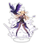 Anime Figure Genshin Impact Zhongli Ayato Venti Xiao Yae Miko Yelan Acrylic Stand Model Plate Desk Decor Standing Sign Fans Gift