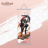 Genshin Impact Hutao Ganyu Scroll Canvas Wall Hanging Painting Home Decor Anime Poster Wall Art Room Decoration Gift