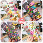 10/15 Pcs/Set Girls Cute Cartoon Animals Fruit Hairpins