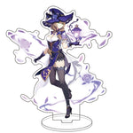 Anime Figure Genshin Impact Zhongli Ayato Venti Xiao Yae Miko Yelan Acrylic Stand Model Plate Desk Decor Standing Sign Fans Gift