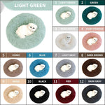 Donut Round Dog Kennel Fluffy Cushion Mat