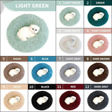 Donut Round Dog Kennel Fluffy Cushion Mat