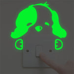 1pcs Cartoon Cat Room Switch Outlet Wall Sticker