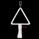 Parrot Cage Swing Toy Round Triangular Iron Wire