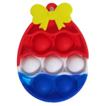 Stylish 3D Pop Pinch Ball Silicone Rainbow