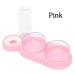 NEW Pet  Double Bowls Food Water Feeder Container