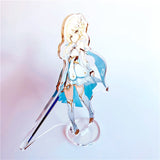 Anime Figure Genshin Impact Diluc Venti Klee Zhongli Cosplay Acrylic Stand Model Plate Desk Decor Standing Sign Keychain Gifts