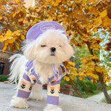 Flower Knitted Sweater for Pets