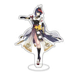 Anime Figure Genshin Impact Diluc Venti Klee Zhongli Cosplay Acrylic Stand Model Plate Desk Decor Standing Sign Keychain Gifts