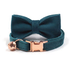 Velvet Cat Collar Personalized Customized ID