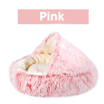 New Warm Round Plush Soft Dog Bed