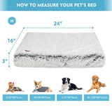 Long Plush Dog Bed Blanket