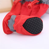 4pcs/set Waterproof Dog Shoes Anti-slip Boots