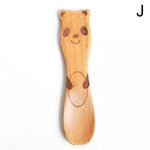 Cute Cat Panda Pig Animal Wooden Spoons