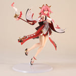 17cm Genshin Impact Klee Hibana Knight Anime Figure Ganyu/Keqing/Paimon Action Figure Yae Miko/Hu Tao Figurine Model Doll Toys