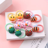 10PCS/Set Cute Cartoon Animals Hair bands