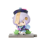 Genshin Impact Anime Figure Battlefield Heroes Liyue Zhongli Keqing Qiqi Chongyun Collectible Model Kawaii Doll Toys Gifts Kids