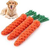 1PC Dog Toy Carrot Knot Rope Ball