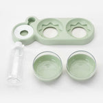 NEW Pet  Double Bowls Food Water Feeder Container