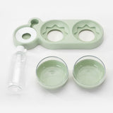 NEW Pet  Double Bowls Food Water Feeder Container