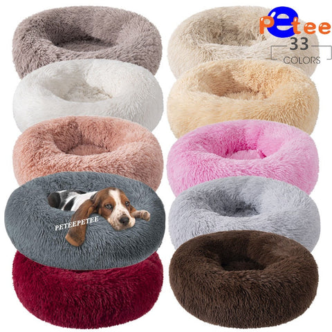 Colorful Round Sleeping Pet Washable Sofa Bed