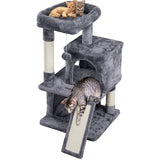 Cat Tree with Condo and Scratching Post Tower