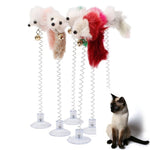 1pc Cat Toy Stick Feather Wand With Bell