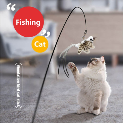 Simulation Bird Interactive Cat Stick Toy