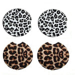 4 Pcs Car Cup Mat Cat Paw Automobile