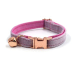 Velvet Cat Collar Personalized Customized ID