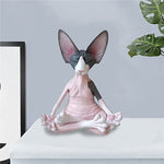 Home Decor Sphynx Cat Meditate Collectible