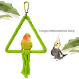 Parrot Cage Swing Toy Round Triangular Iron Wire