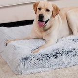 Long Plush Dog Bed Blanket