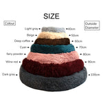 Donut Round Dog Kennel Fluffy Cushion Mat