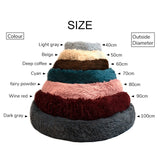 Donut Round Dog Kennel Fluffy Cushion Mat
