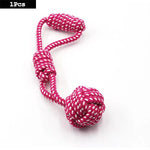 1PC Dog Toy Carrot Knot Rope Ball