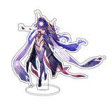 Anime Figure Genshin Impact Diluc Venti Klee Zhongli Cosplay Acrylic Stand Model Plate Desk Decor Standing Sign Keychain Gifts