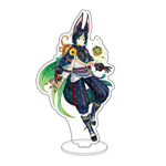 Anime Figure Genshin Impact Diluc Venti Klee Zhongli Cosplay Acrylic Stand Model Plate Desk Decor Standing Sign Keychain Gifts