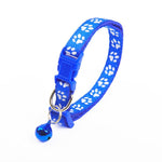 Pet Collar With Bell Cartoon Footprint