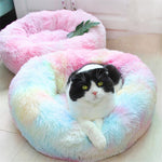 Colorful Round Sleeping Pet Washable Sofa Bed
