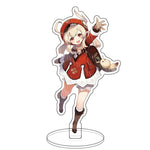 Anime Figure Genshin Impact Diluc Venti Klee Zhongli Cosplay Acrylic Stand Model Plate Desk Decor Standing Sign Keychain Gifts