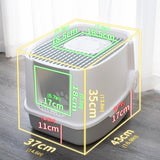 Cat Sandbox Litter Box Fully Enclosed