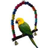 1PC Natural Wooden Parrots Training Toy