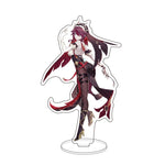 Anime Figure Genshin Impact Diluc Venti Klee Zhongli Cosplay Acrylic Stand Model Plate Desk Decor Standing Sign Keychain Gifts