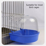 Bird Bath Tub for Cage Parrot Anti-Slip Birdbath