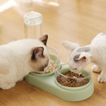 NEW Pet  Double Bowls Food Water Feeder Container