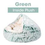 New Warm Round Plush Soft Dog Bed