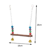 Parrot Bird Wooden Swing Perch Stand